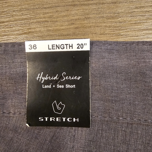 Men shorts, Burnside, 36 waist grey, new - Picture 3 of 7